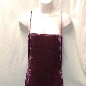 Fashion Nova Sleeveless Spaghetti Strap Body Dress, Med, Velvet Raspberry, NWT